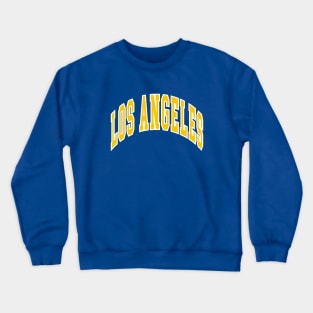 Los Angeles - Block Arch - Blue Gold/White Crewneck Sweatshirt